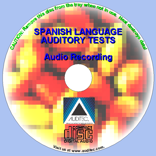 Word Recognition / Speech Discrimination Tests | Auditec, Inc.
